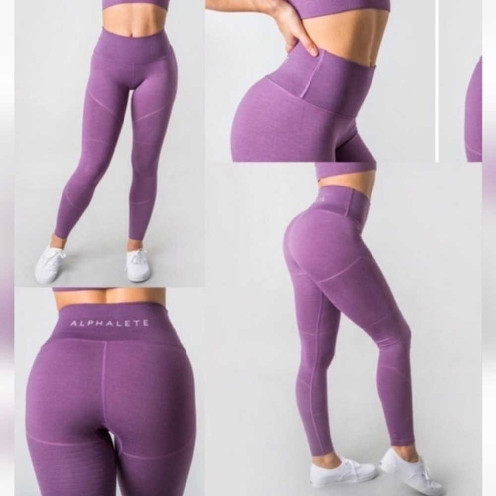 Alphalete R6 Revival compression leggings,high-rise, 25"